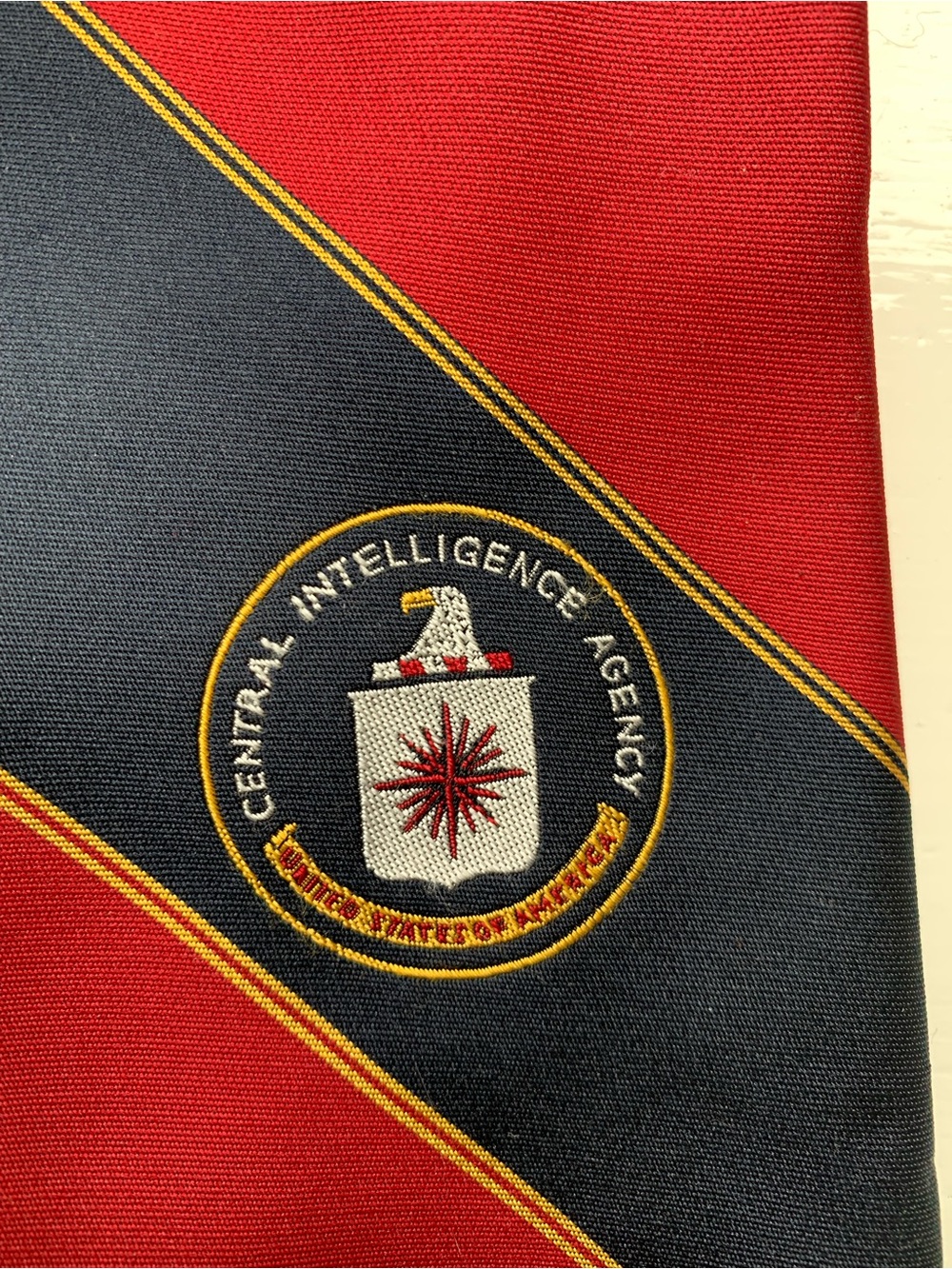 Central Intelligence Agency Emblem Decorative Tie - Halloween Costume
